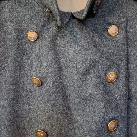WW1 Swiss Army Medic Pea Coat Military Jacket Switzerland Size Not List - Picture 10 of 16